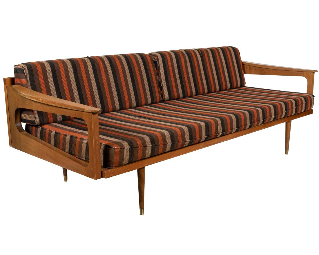 Mid Century Walnut Daybed (1 of 2)