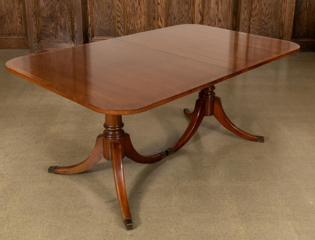 Banded Mahogany Dining Table (1 of 6)