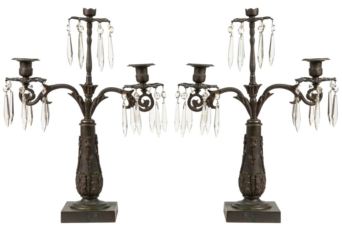 Pair Bronze Candelabras (1 of 5)