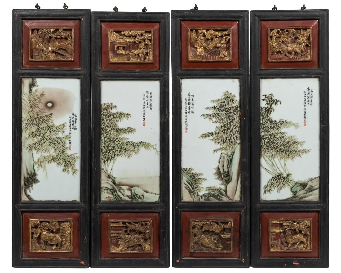Chinese Porcelain Plaques - Signed (1 of 6)