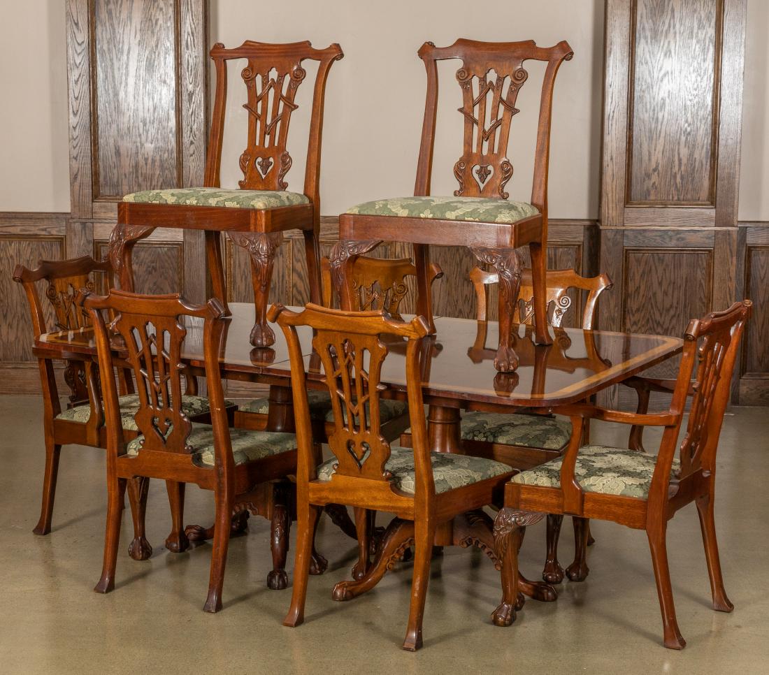 Mahogany Dining Table and 8 Chairs (1 of 9)