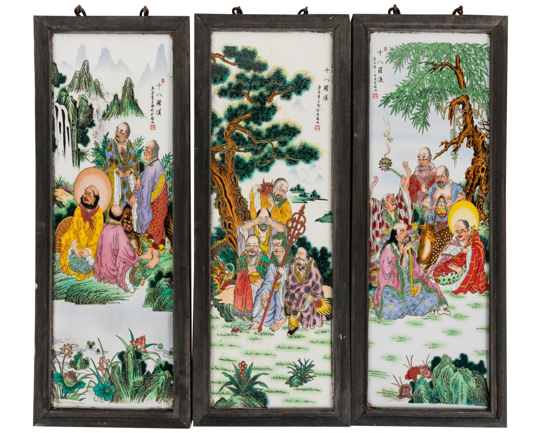 Chinese Porcelain Plaques - Three (1 of 5)