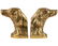 Brass Irish Setter Dog Bookends