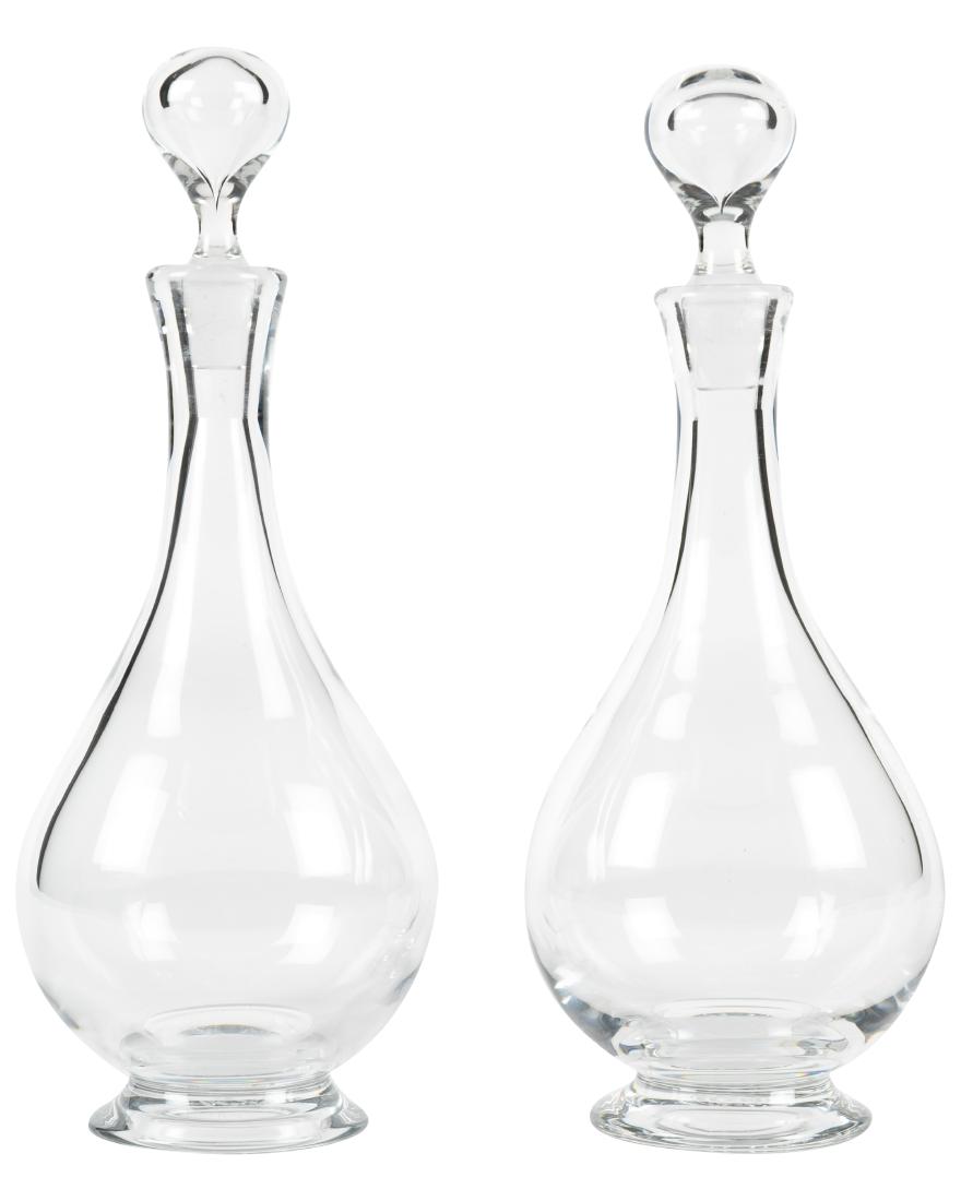 Baccarat - Pair of Decanters - Signed (1 of 3)