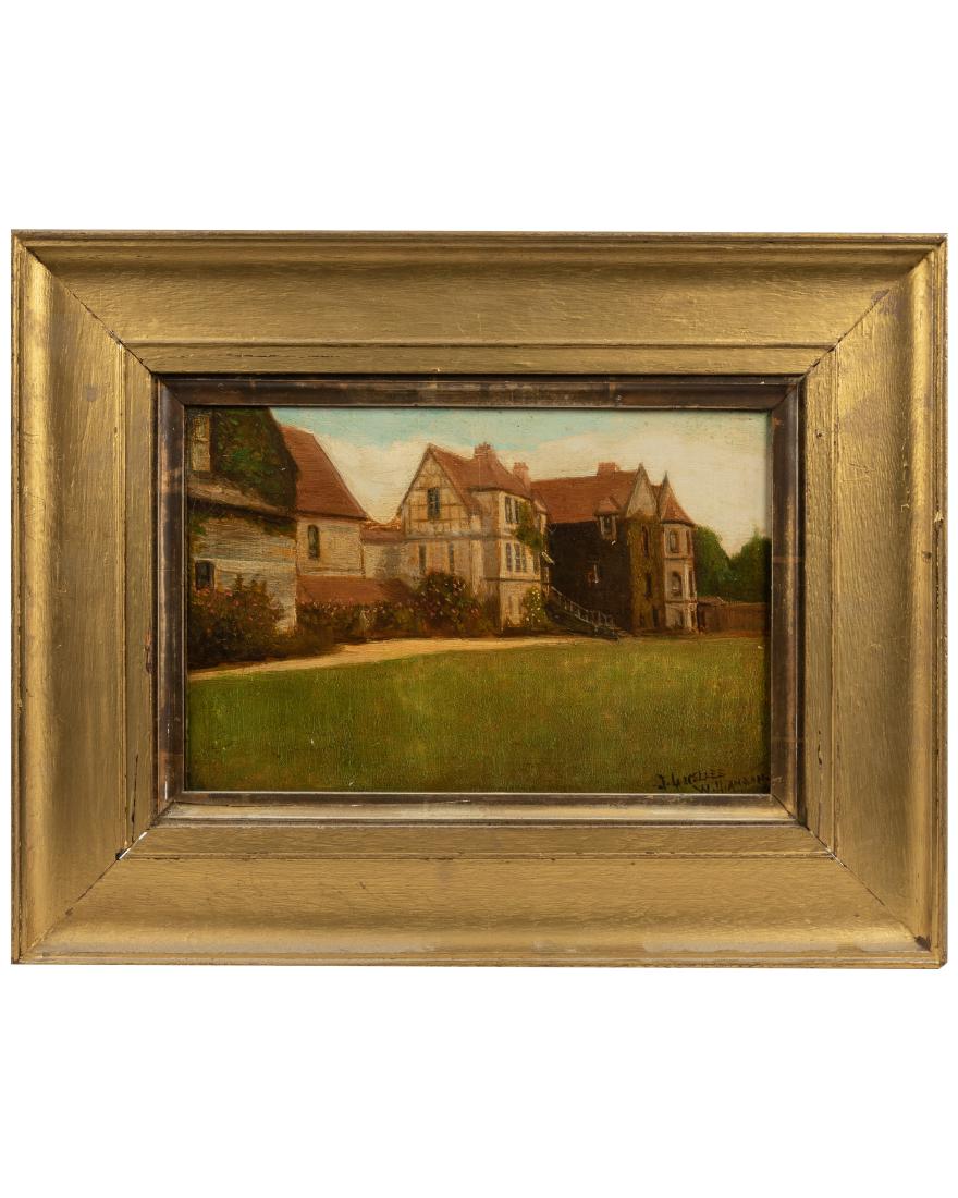Oil on Canvas English Cottages - Signed (1 of 5)
