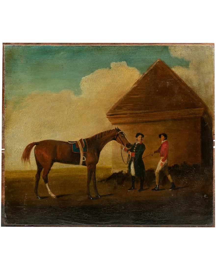 19th c. Equestrian Oil on Canvas Board (1 of 4)