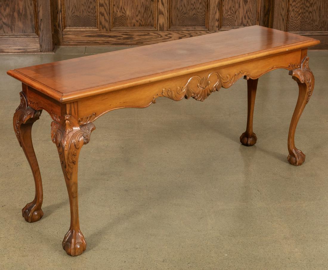 Antique sofa table with claw feet deals