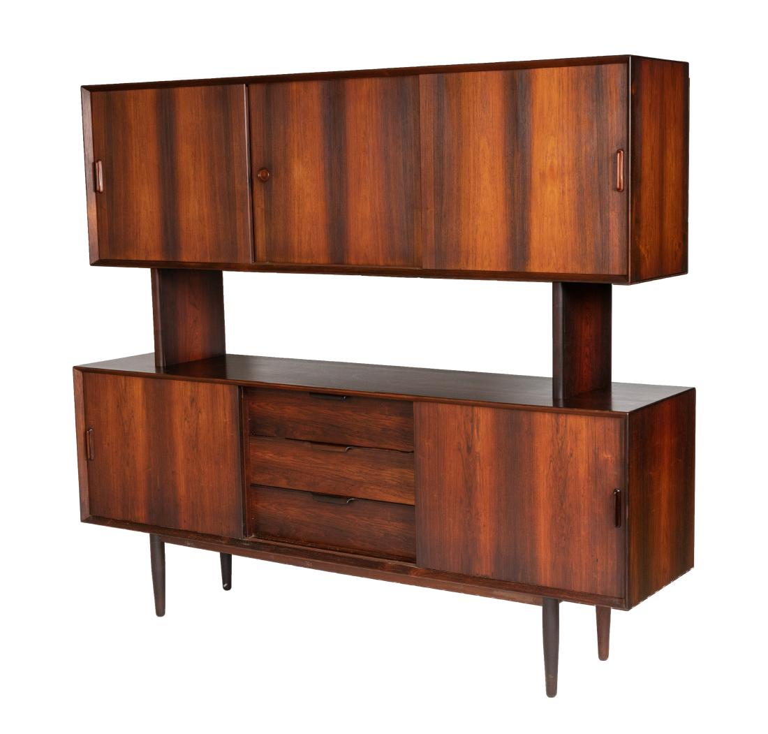 Danish Rosewood Two Part Credenza (1 of 6)