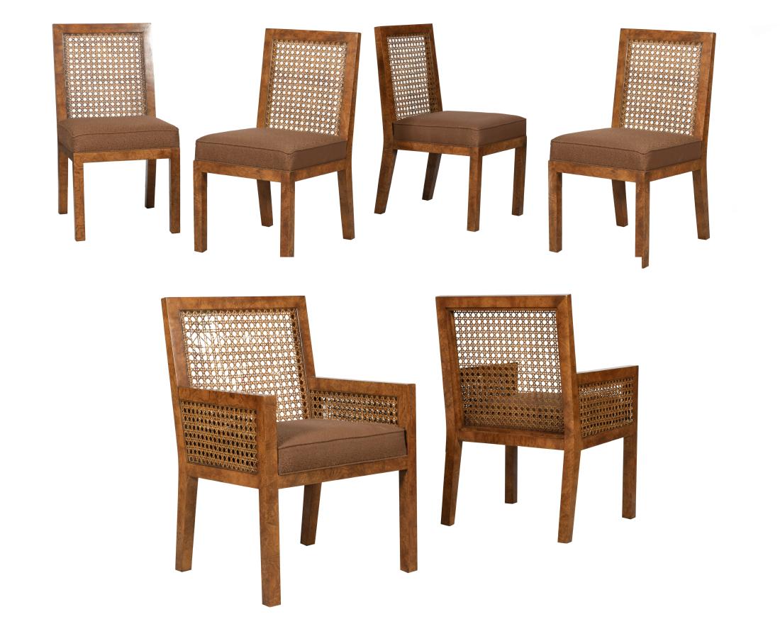 John Widdicomb - Burl Dining Chairs (1 of 6)