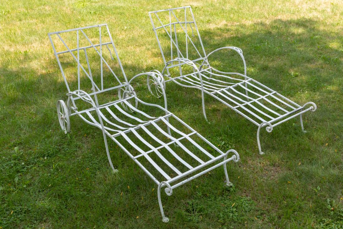Salterini - Wrought Iron Chaise Lounges (1 of 2)