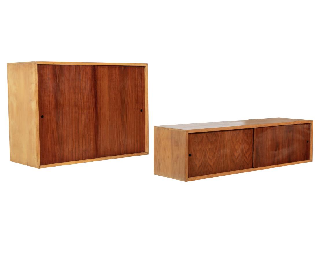 Two Walnut Wall Cabinets (1 of 4)