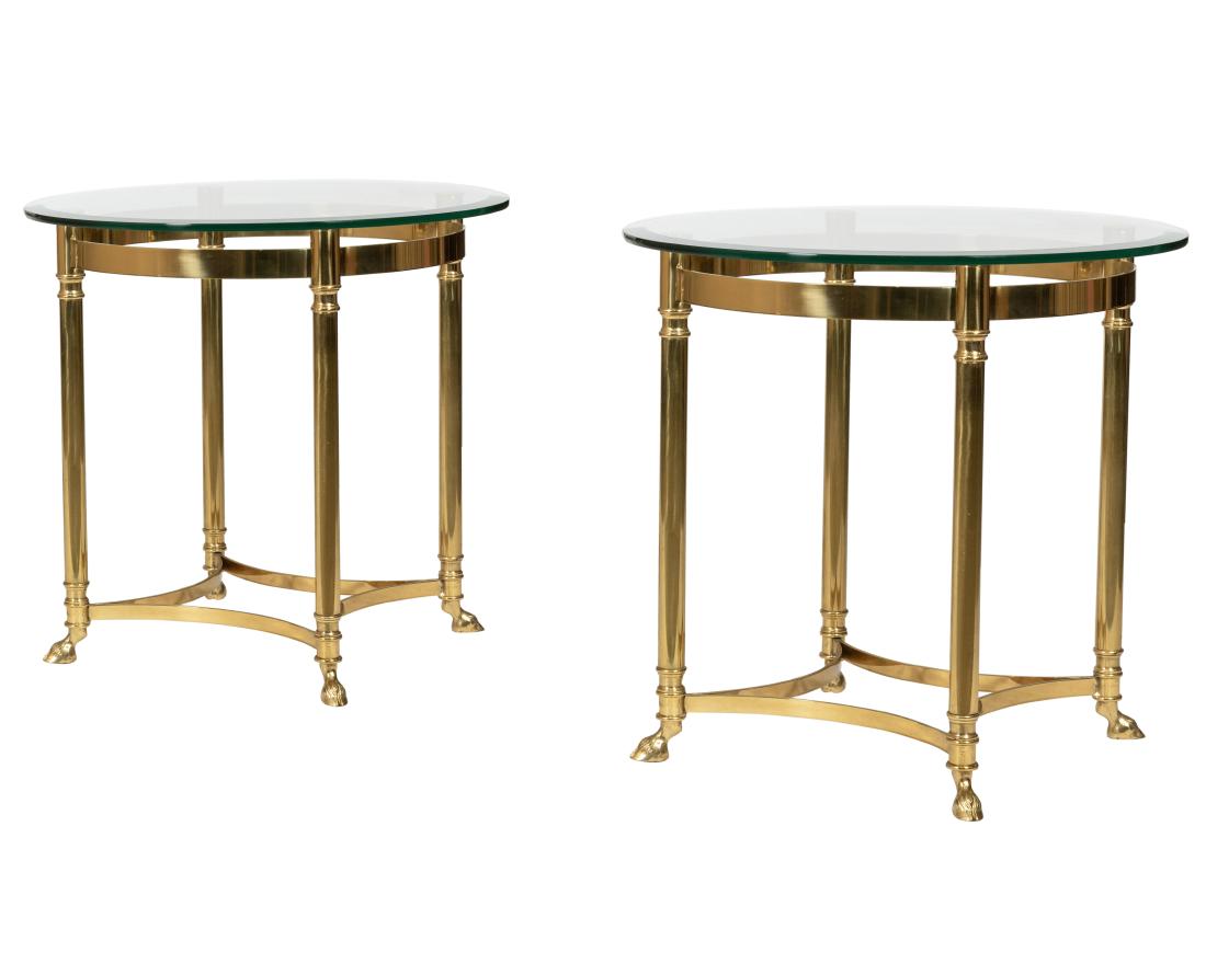 Labarge Italian Brass Side Tables (1 of 2)