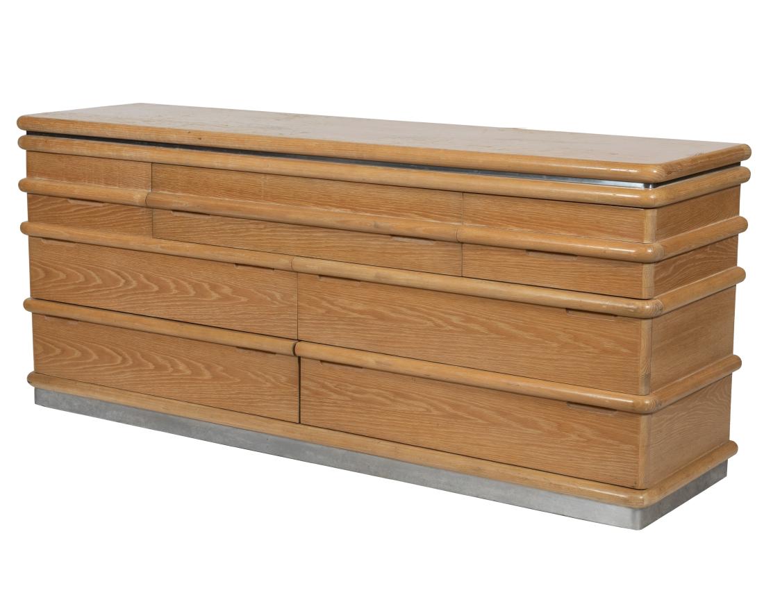 Jay Spectre - Cerused Oak Dresser: Description - Jay Spectre cerused oak dresser. Dimensions - 31" x 72" x 19.5"