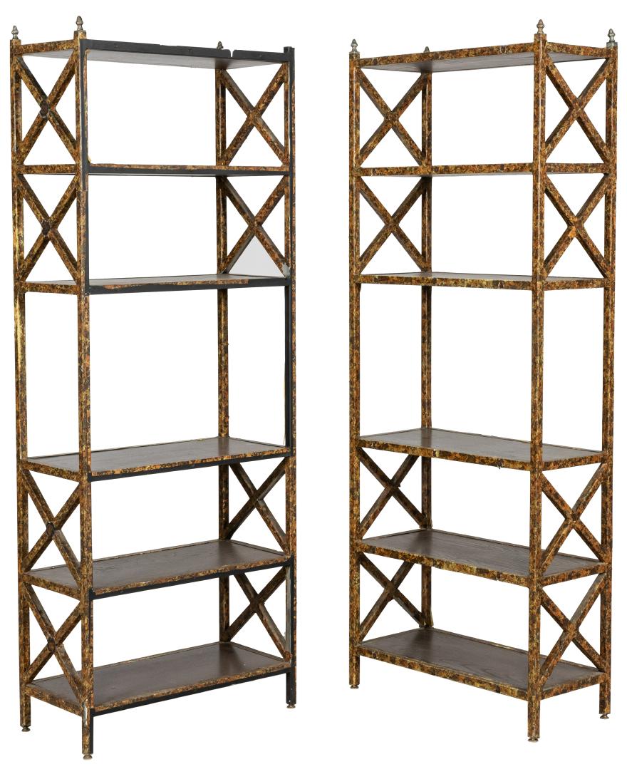 Steel Hollywood Regency Style Etageres (1 of 3)