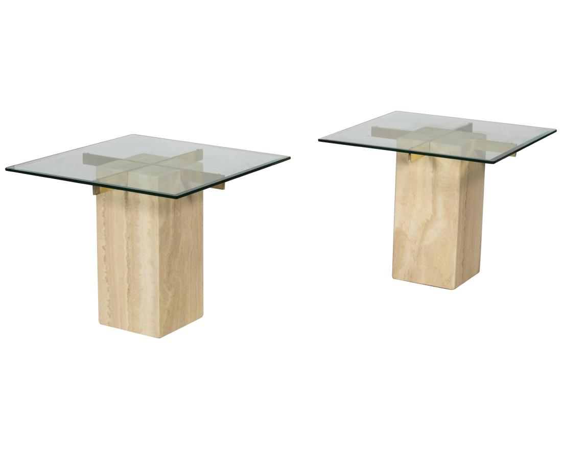 Artedi - Travertine Side Tables (1 of 2)