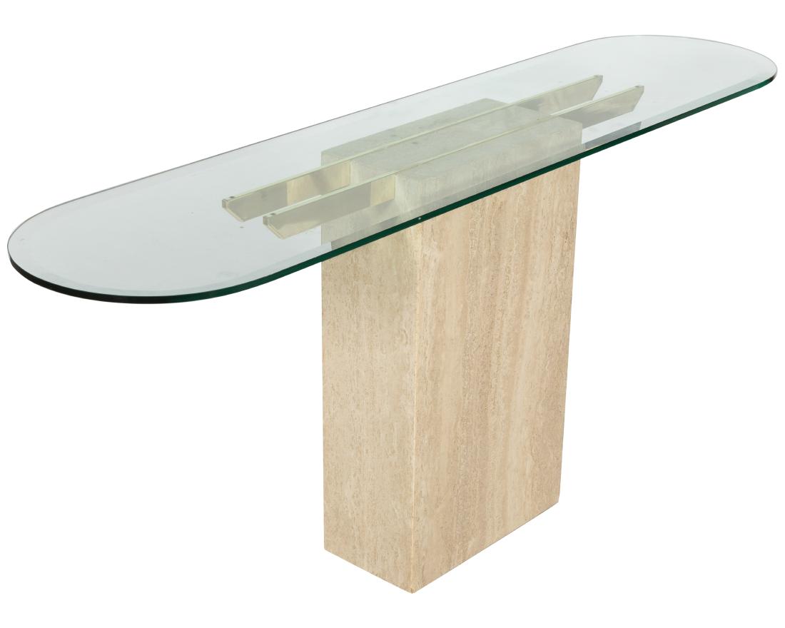 Artedi - Travertine Console Table (1 of 2)