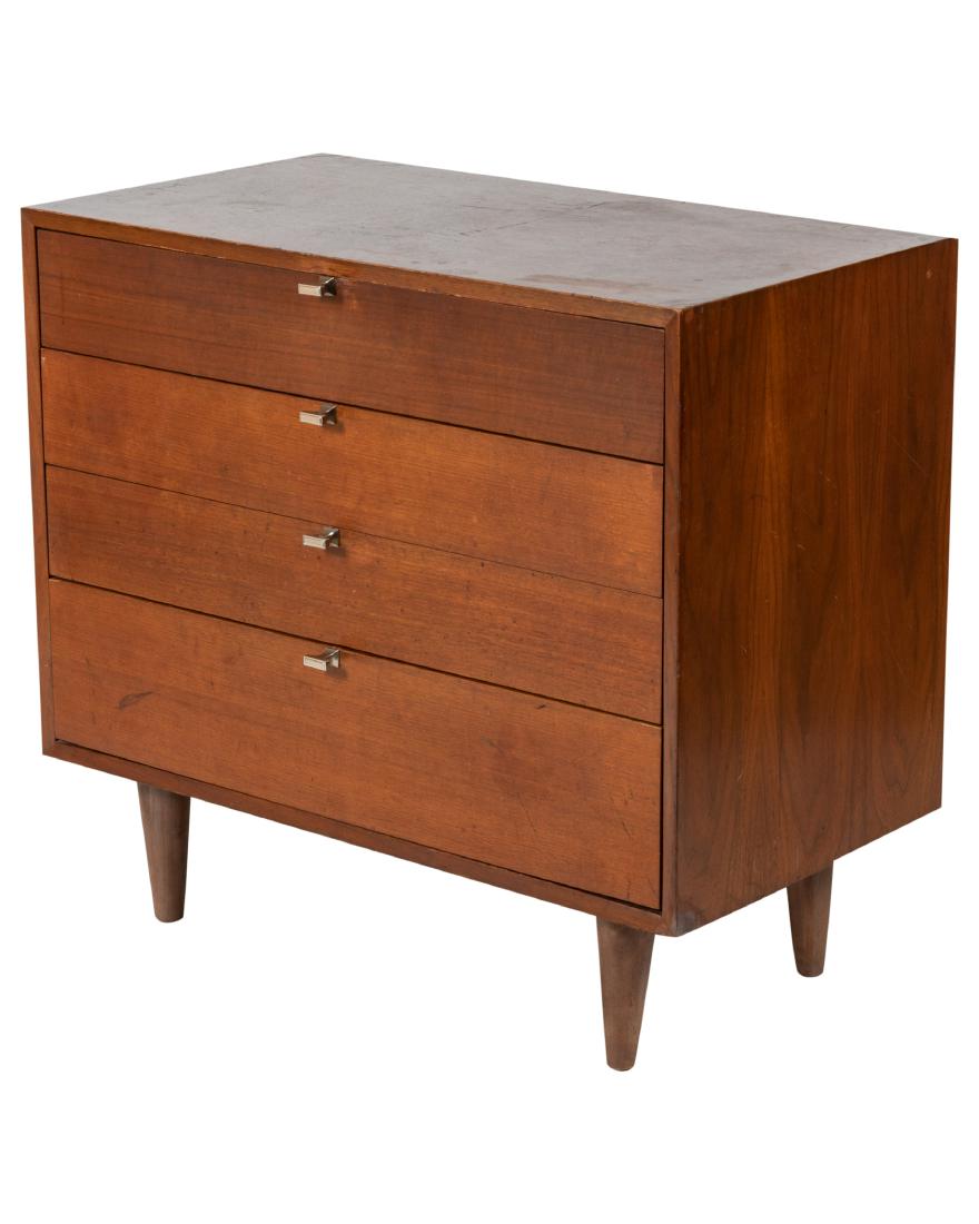 George Nelson - Herman Miller Walnut Chest: Description - George Nelson for Herman Miller walnut chest. Dimensions - 31" x 34" x 18"