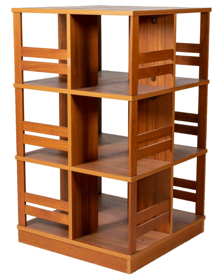Danish Teak Revolving Bookcase (1 of 4)