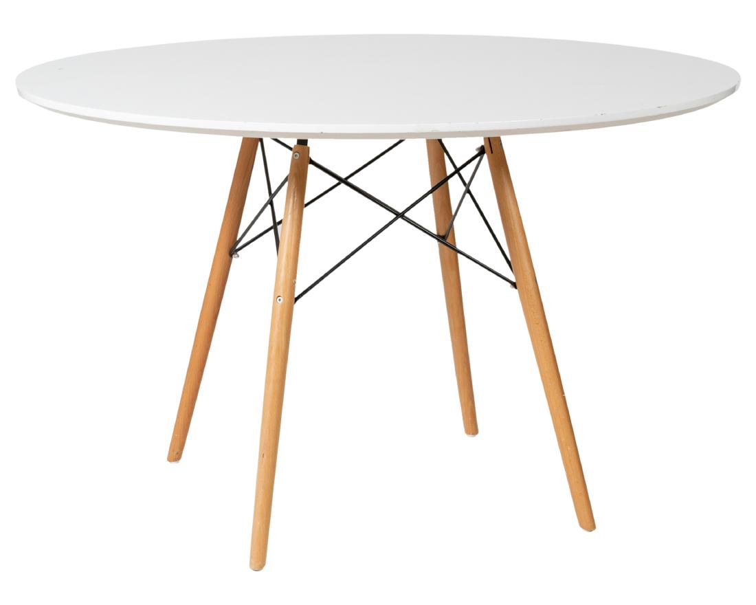 Eames Style Kitchen Table: Description - Eames style kitchen table. Dimensions - 29" x 47"