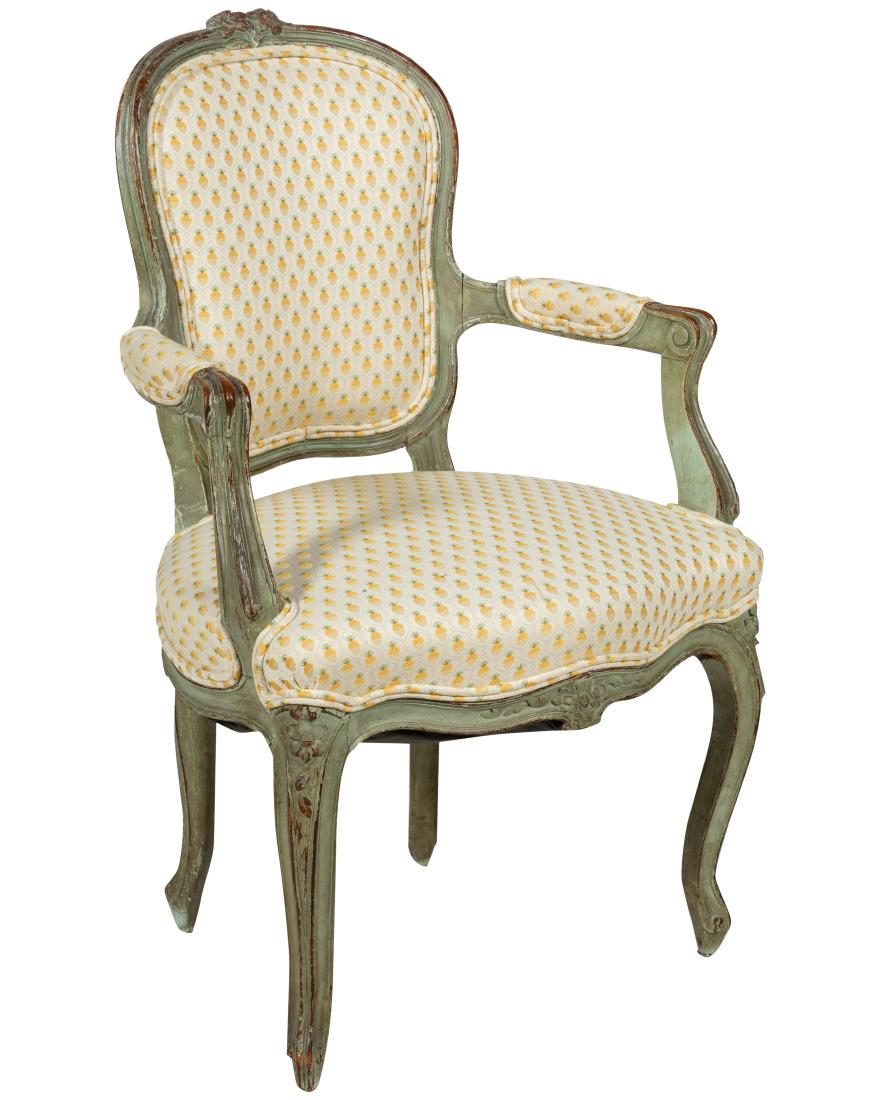 19th c. Louis XV Child's Fauteuil (1 of 4)