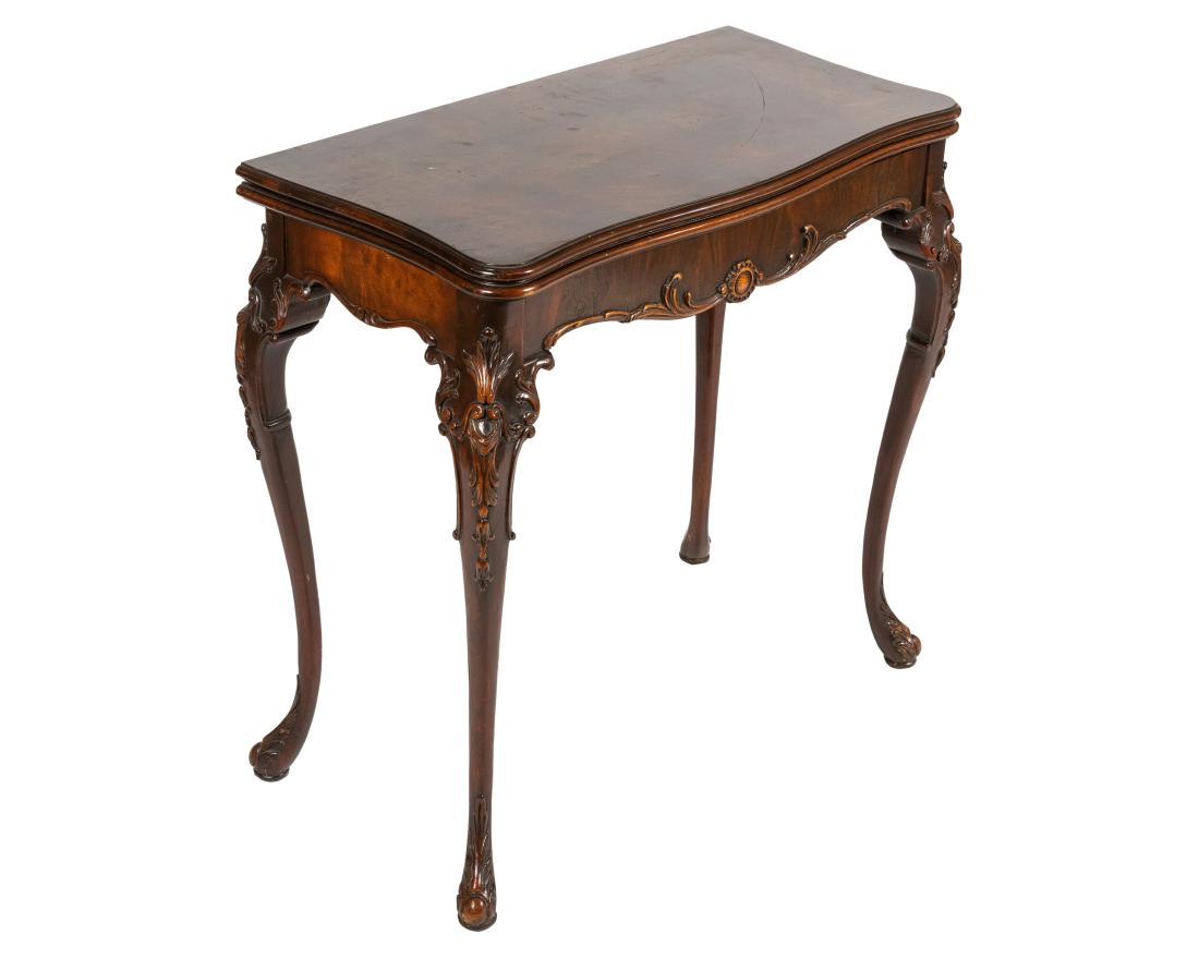 Mahogany Flip Top Game Table (1 of 4)