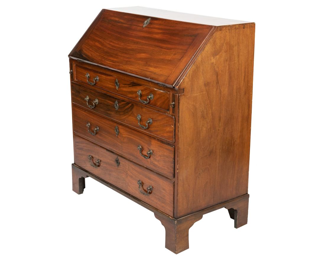 Georgian Mahogany Slant Front Desk (1 of 9)