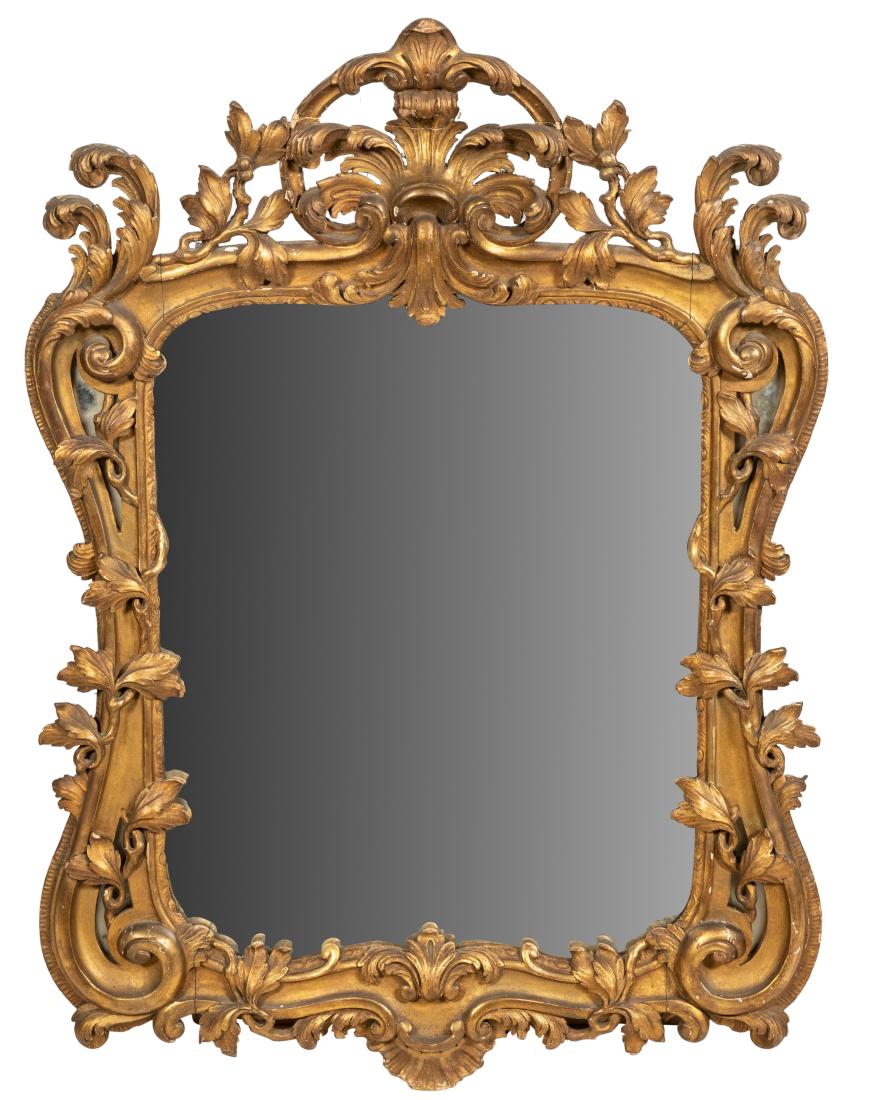 Victorian Ornate Gold Leaf Mirror (1 of 3)