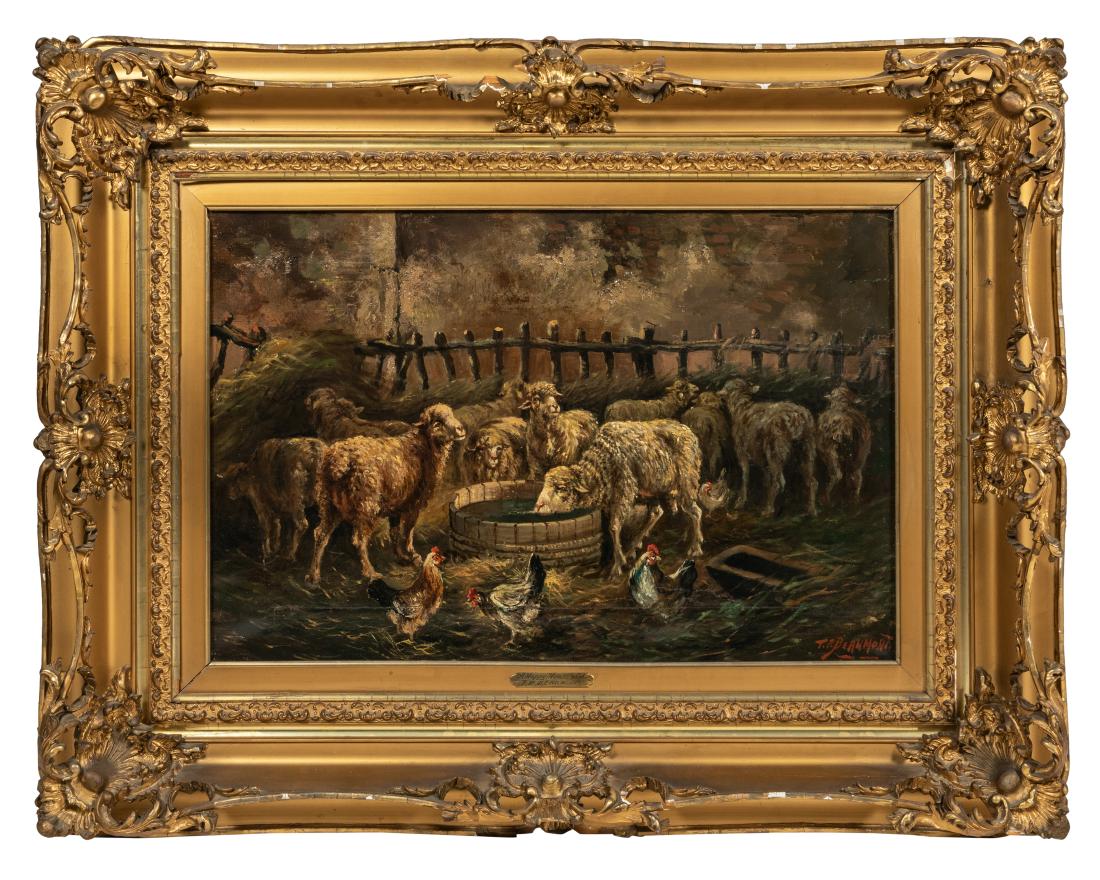 T. P. Beaumont - "A Happy Household" Oil Painting (1 of 7)