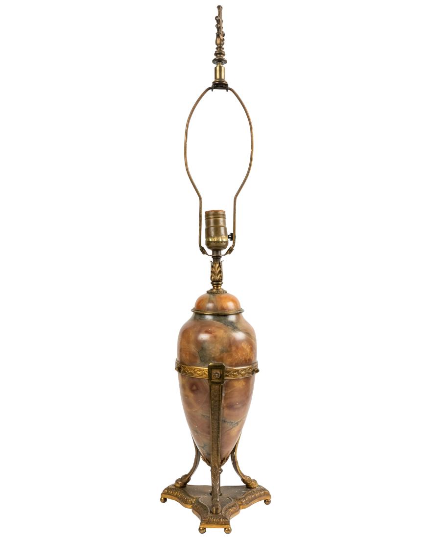 French Bronze Mounted Marble Lamp (1 of 3)
