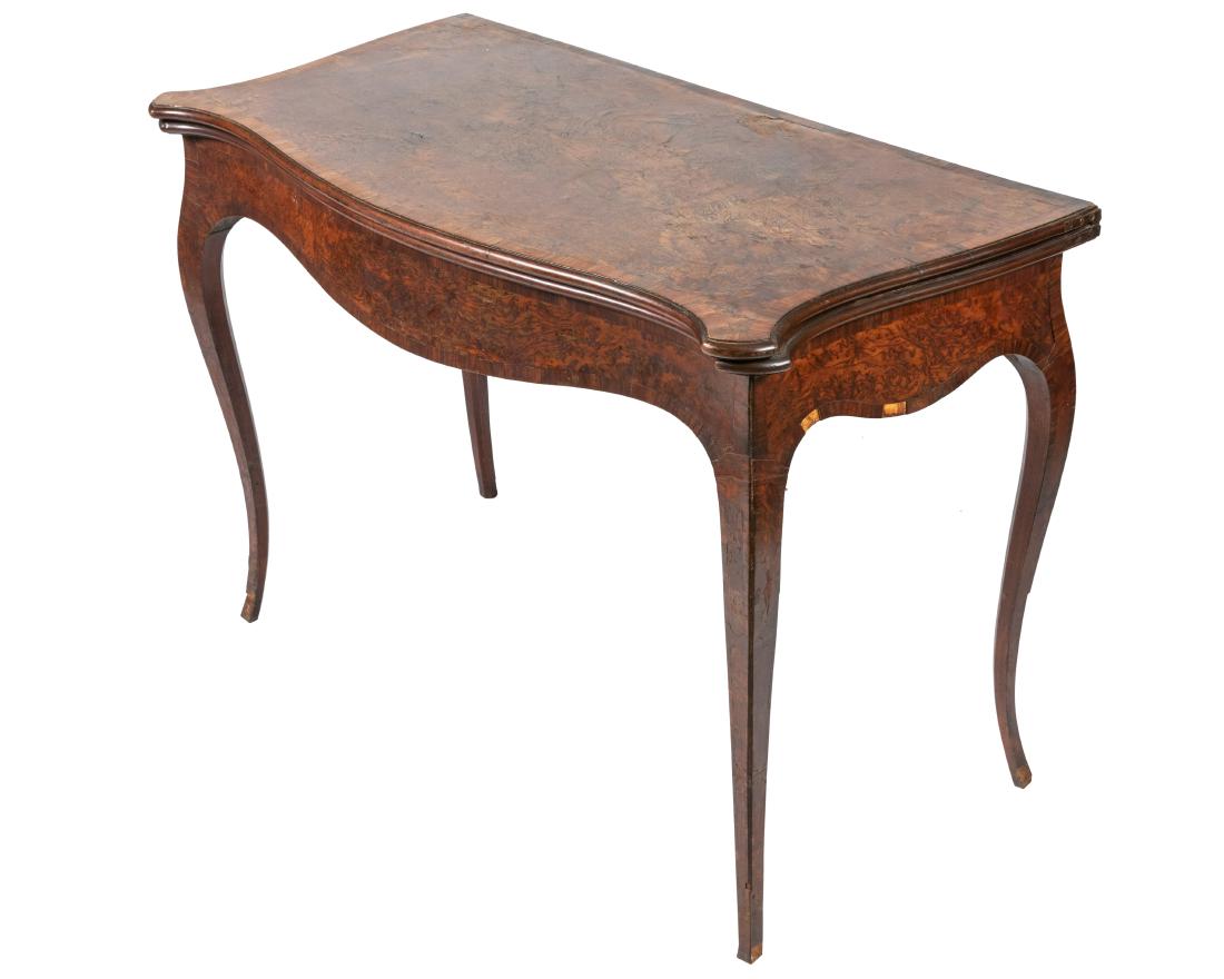 Italian Burl Game Table (1 of 9)