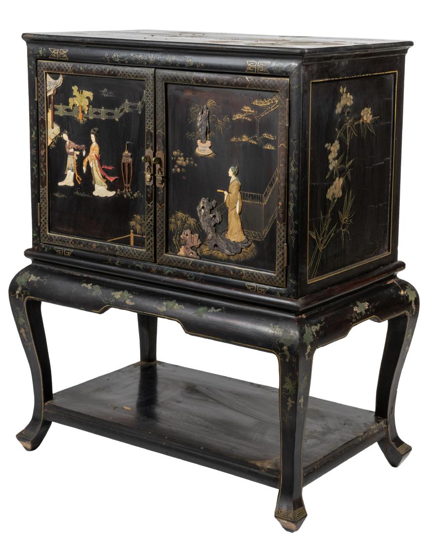 Oriental Hardstone Cabinet (1 of 3)