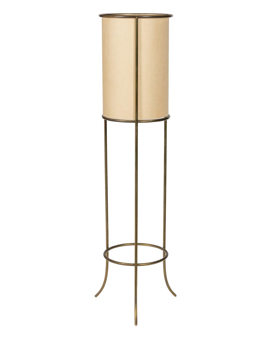 T. H. Robsjohn-Gibbings - Hansen - Floor Lamp: Description - T. H. Robsjohn-Gibbings for Hansen brass floor lamp. Dimension - 56" x 14"