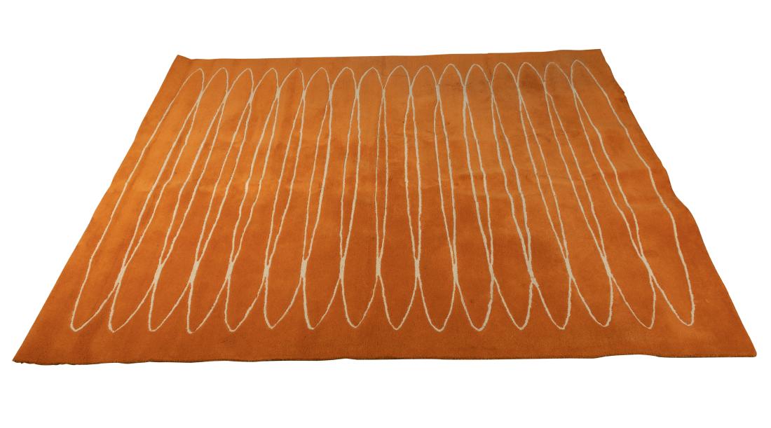 Edward Fields Style - Geometric Rug: Description - Edward Fields style geometric rug. Dimensions - 10' x 8'