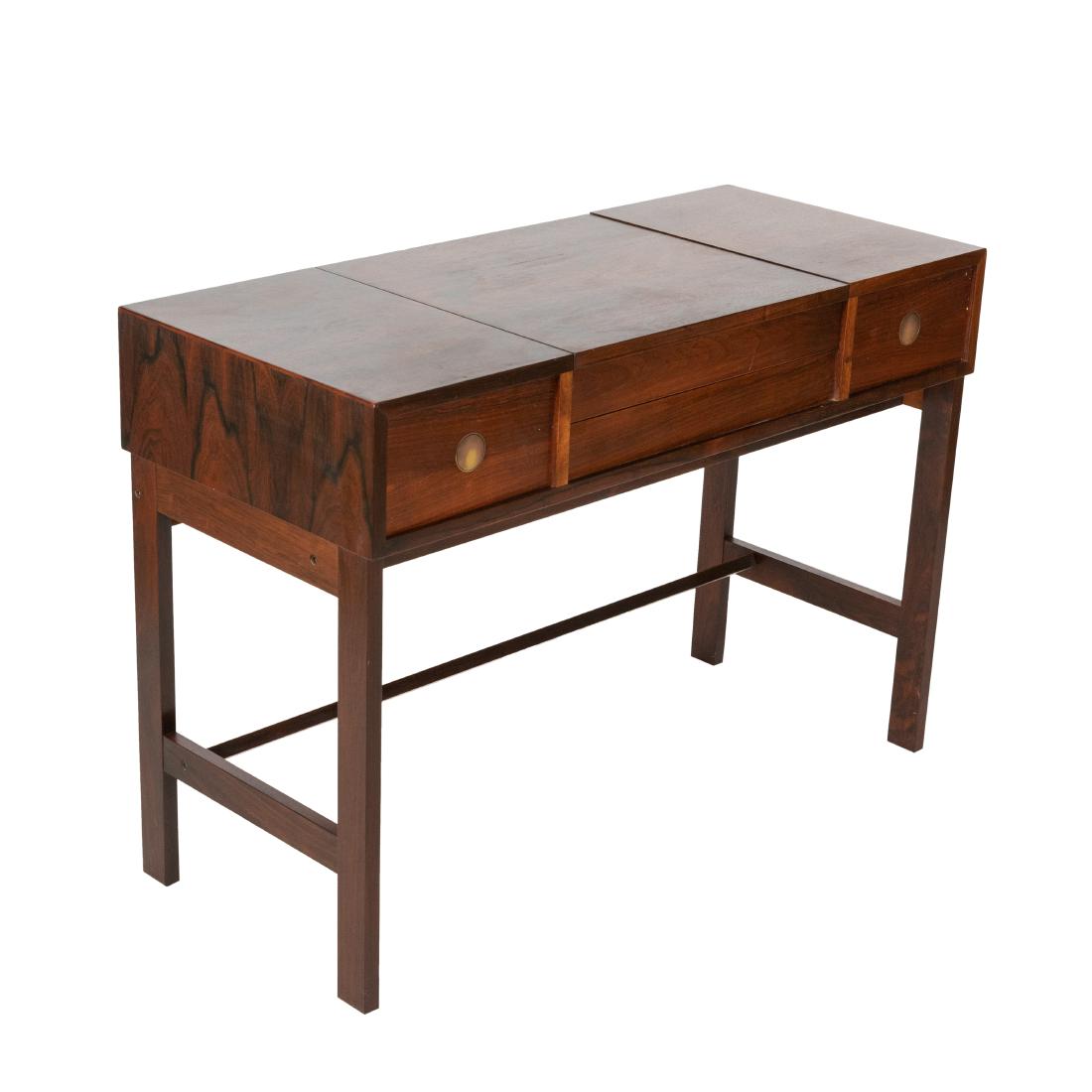 Dyrlund - Danish Rosewood Vanity: Description - Dyrlund Danish rosewood vanity. Dimensions - 30" x 42.5" x 18"