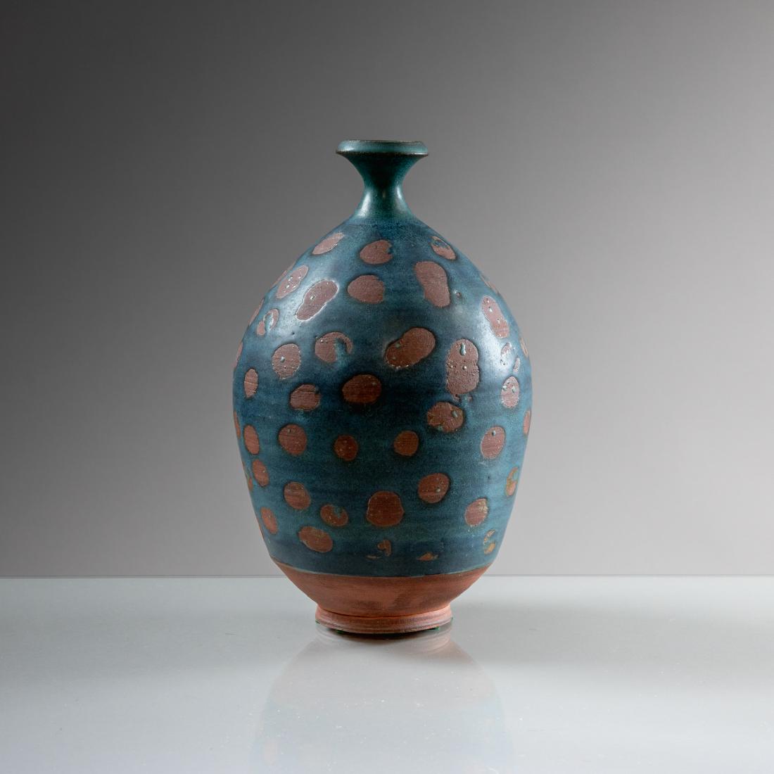 Antonio Prieto - Pottery Vase: Description - A glazed pottery vase by Antonio Prieto. Signed on bottom. Dimensions - 9.5" x 6"