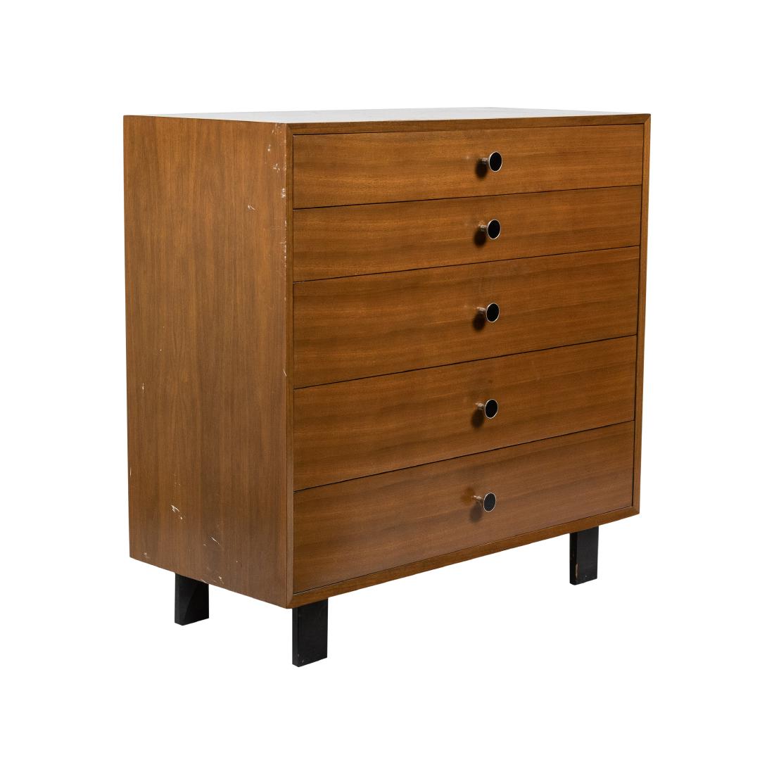 George Nelson- Herman Miller-5 Drawer Chest: Description - George Nelson for Herman Miller Five Drawer Chest Dimensions - 40" x 40" x 18"