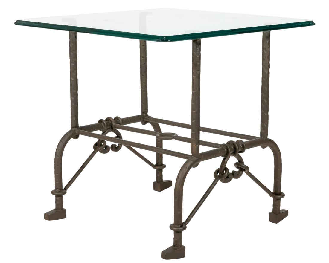 Giacometti Style Steel Side Table (1 of 3)