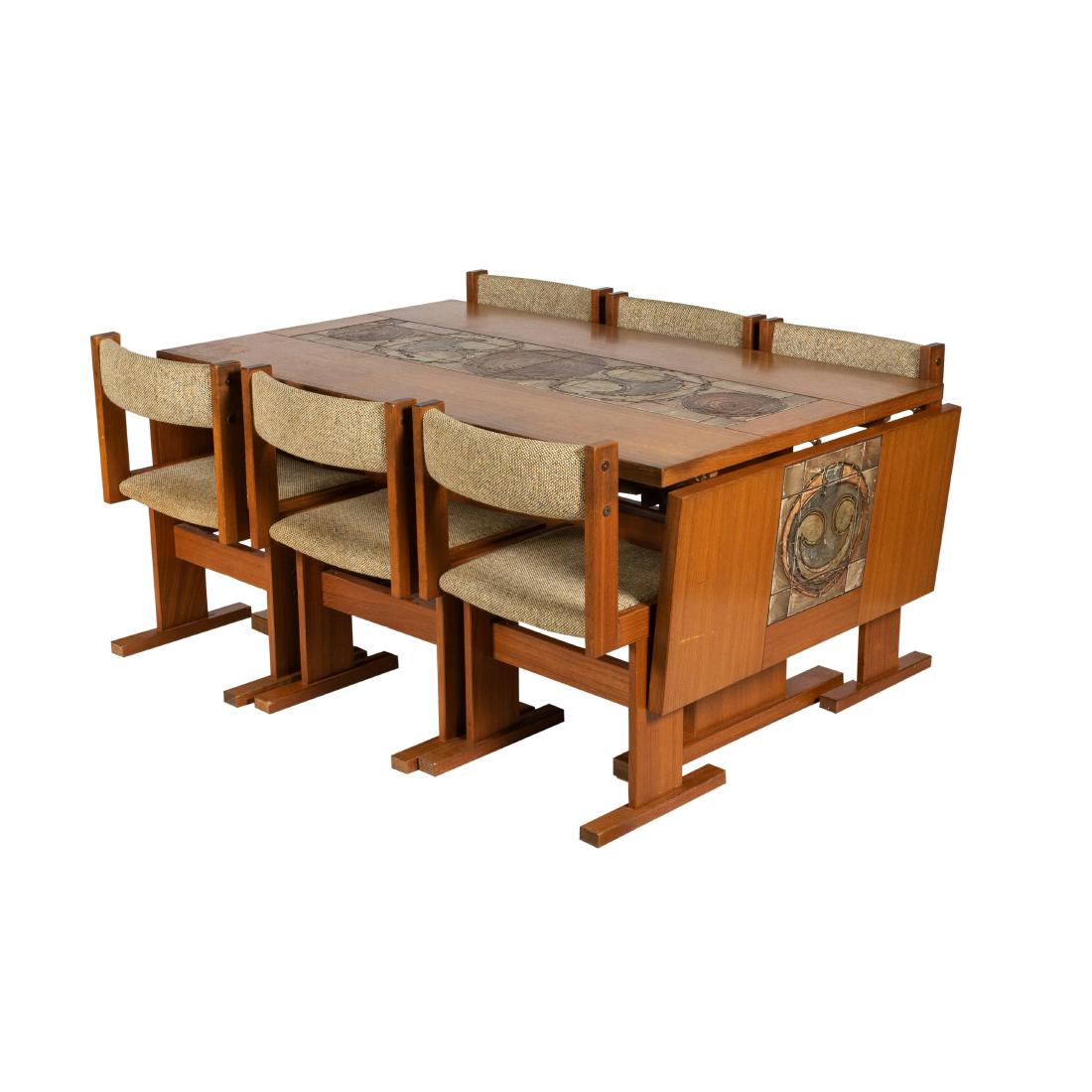 Danish Teak Dining Table and 6 Chairs (1 of 5)