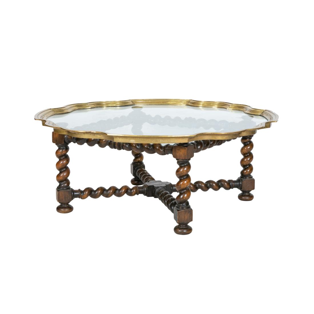 Baker Oak Barley Twist Coffee Table Jan 24 Baker Oak Barley Twist Coffee Table Jan 24