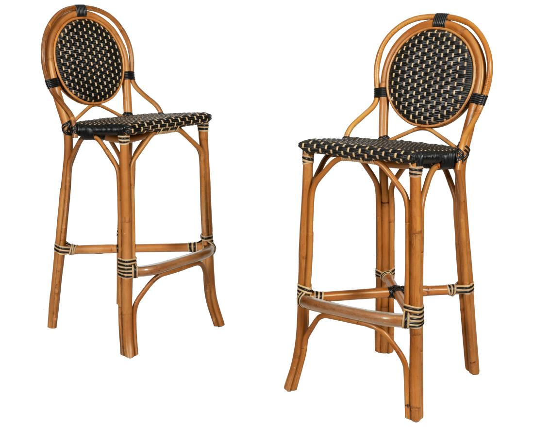 Rattan Stools - Pair (1 of 3)