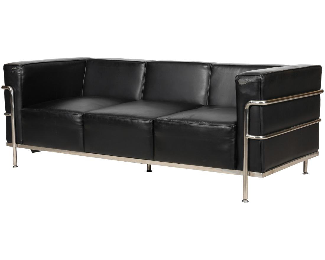 Le Corbusier Style Chrome Sofa (1 of 3)