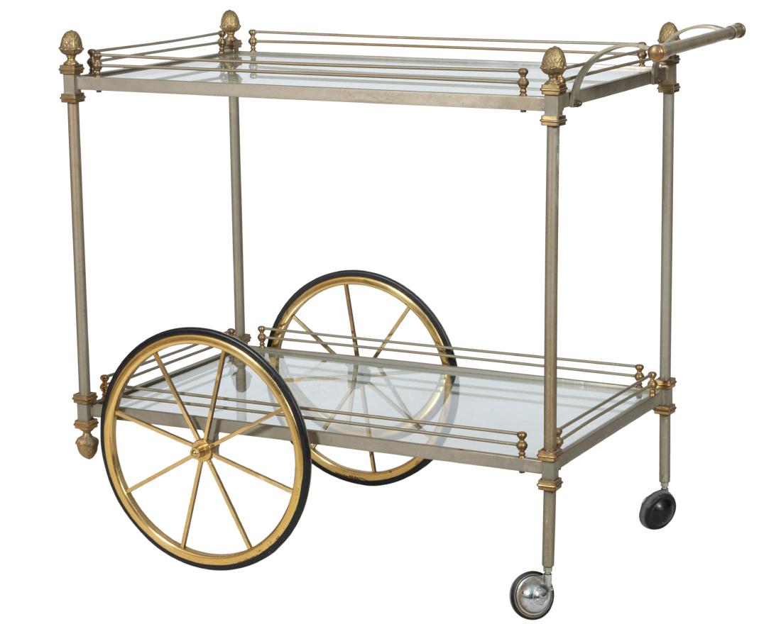 Steel and Brass Tea Cart (1 of 2)