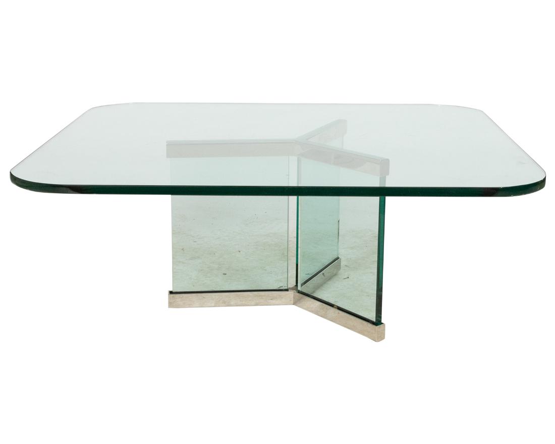 Pace - Chrome and Glass Coffee Table (1 of 1)