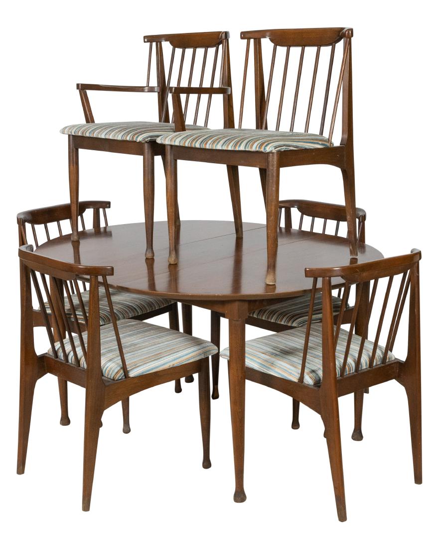 Walnut Dining Table and 6 Chairs (1 of 2)