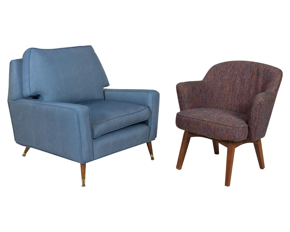 Two Mid Century Club Chairs (1 of 3)
