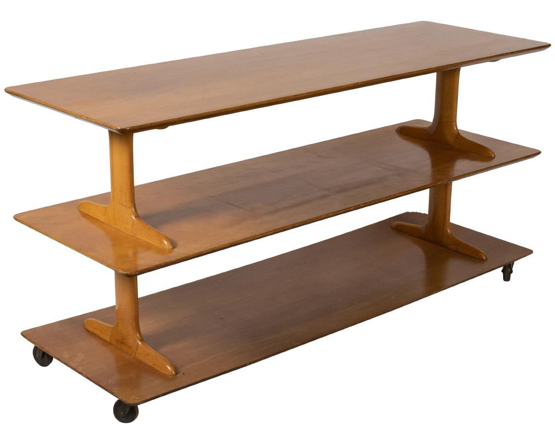 Mid Century Rolling Shelving Unit (1 of 3)