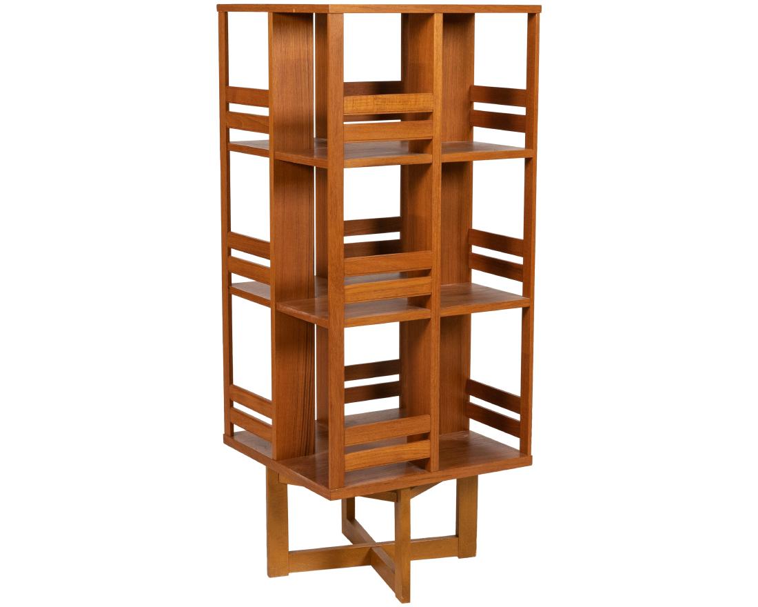 Teak Revolving Bookcase (1 of 2)