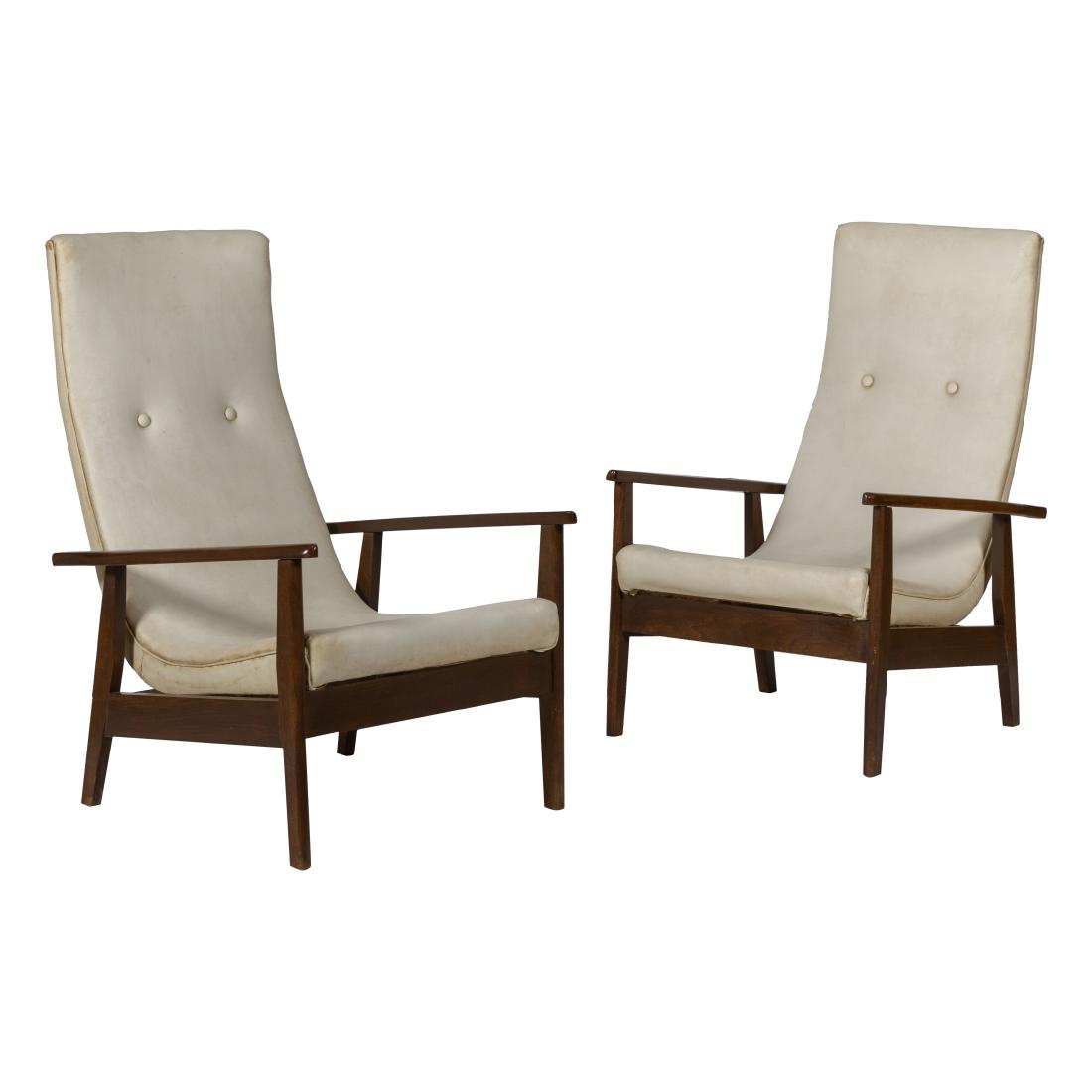 Walnut Scoop Lounge Chairs (1 of 3)