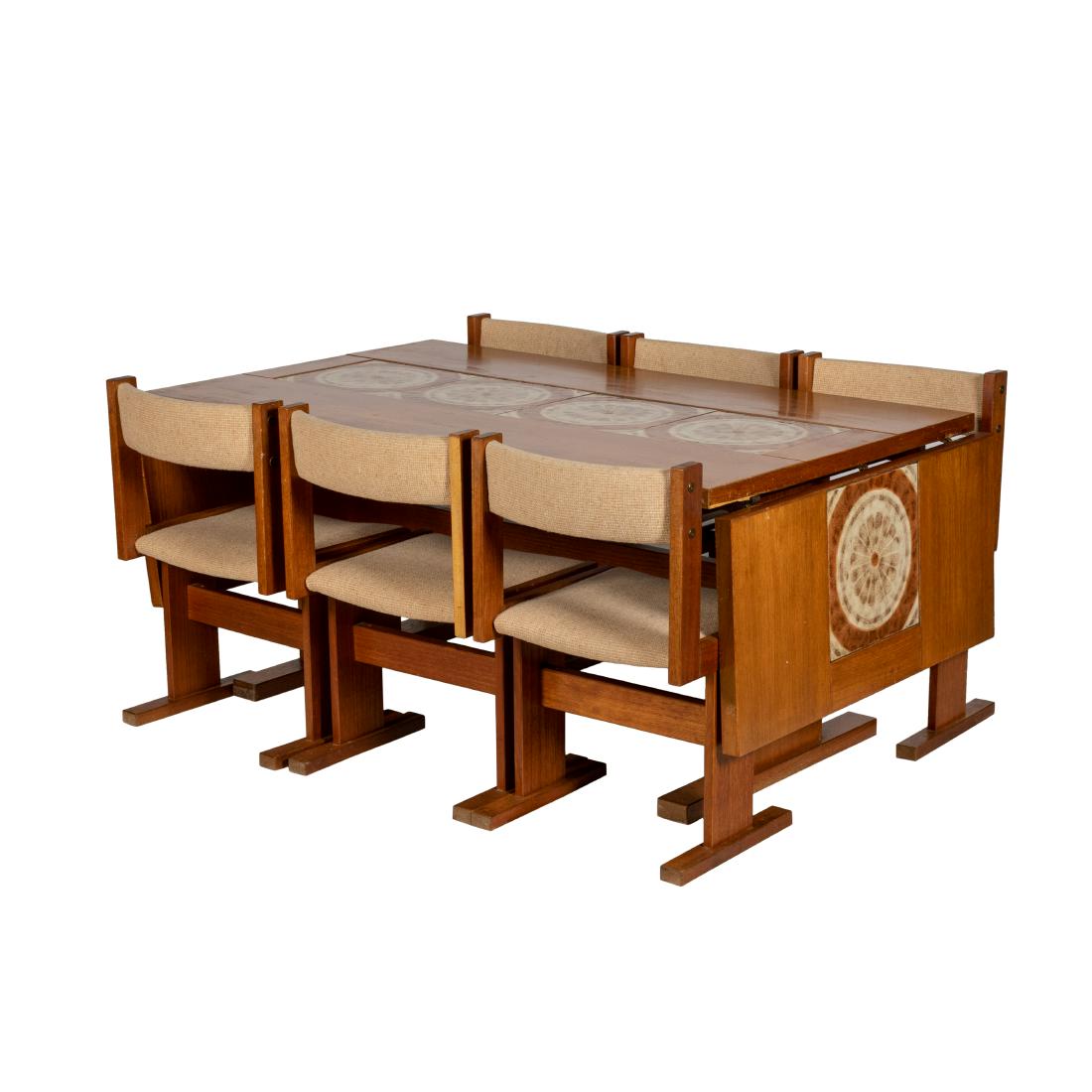 Danish Teak Table and 6 Chairs (1 of 4)