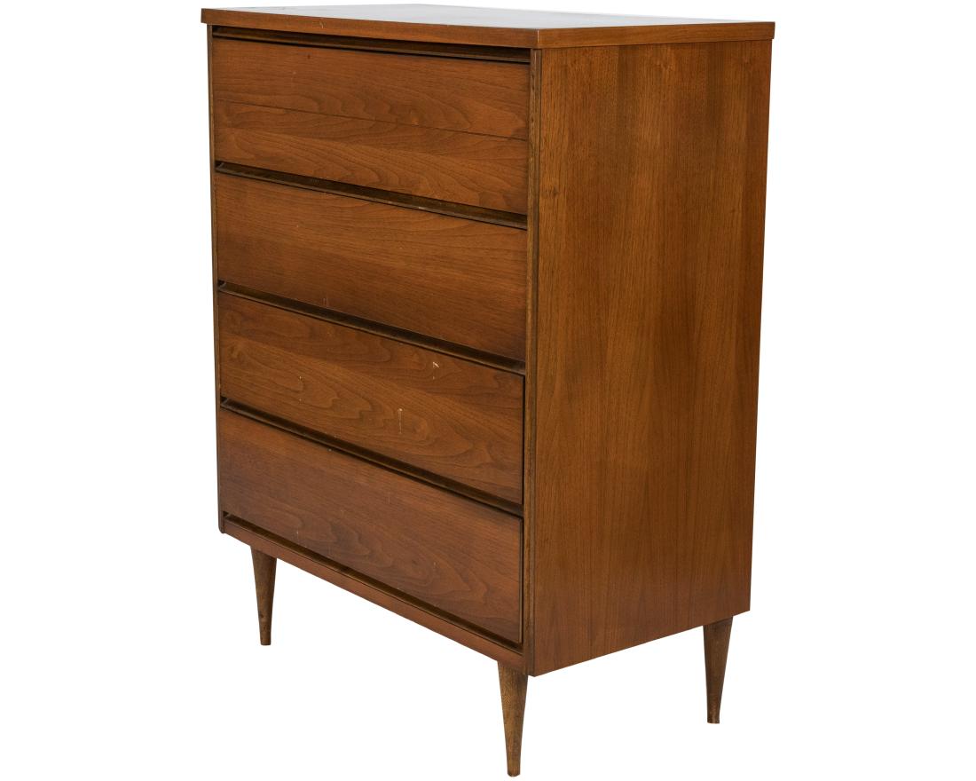 Walnut High Chest Dresser (1 of 3)